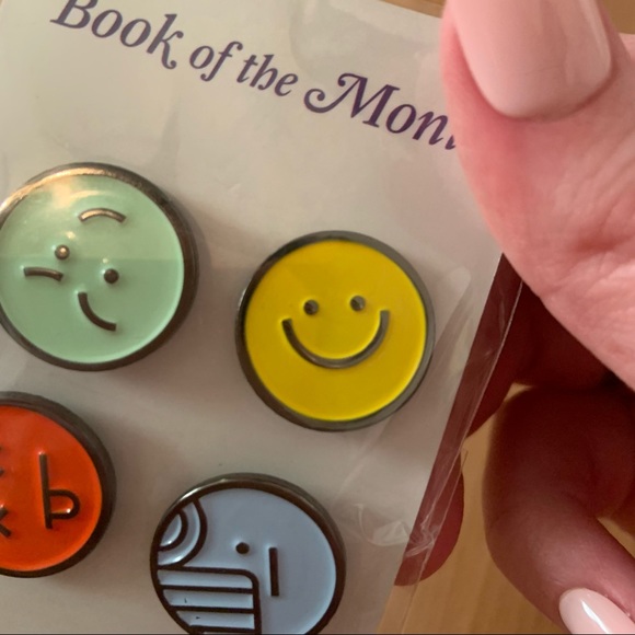 NWT Book of the Month Bookmoji Emoji Enamel Pins - Picture 6 of 7
